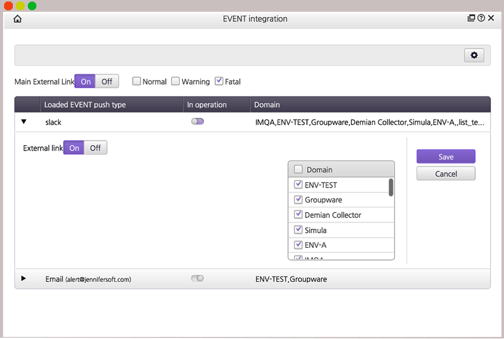 acara metrik tampilan